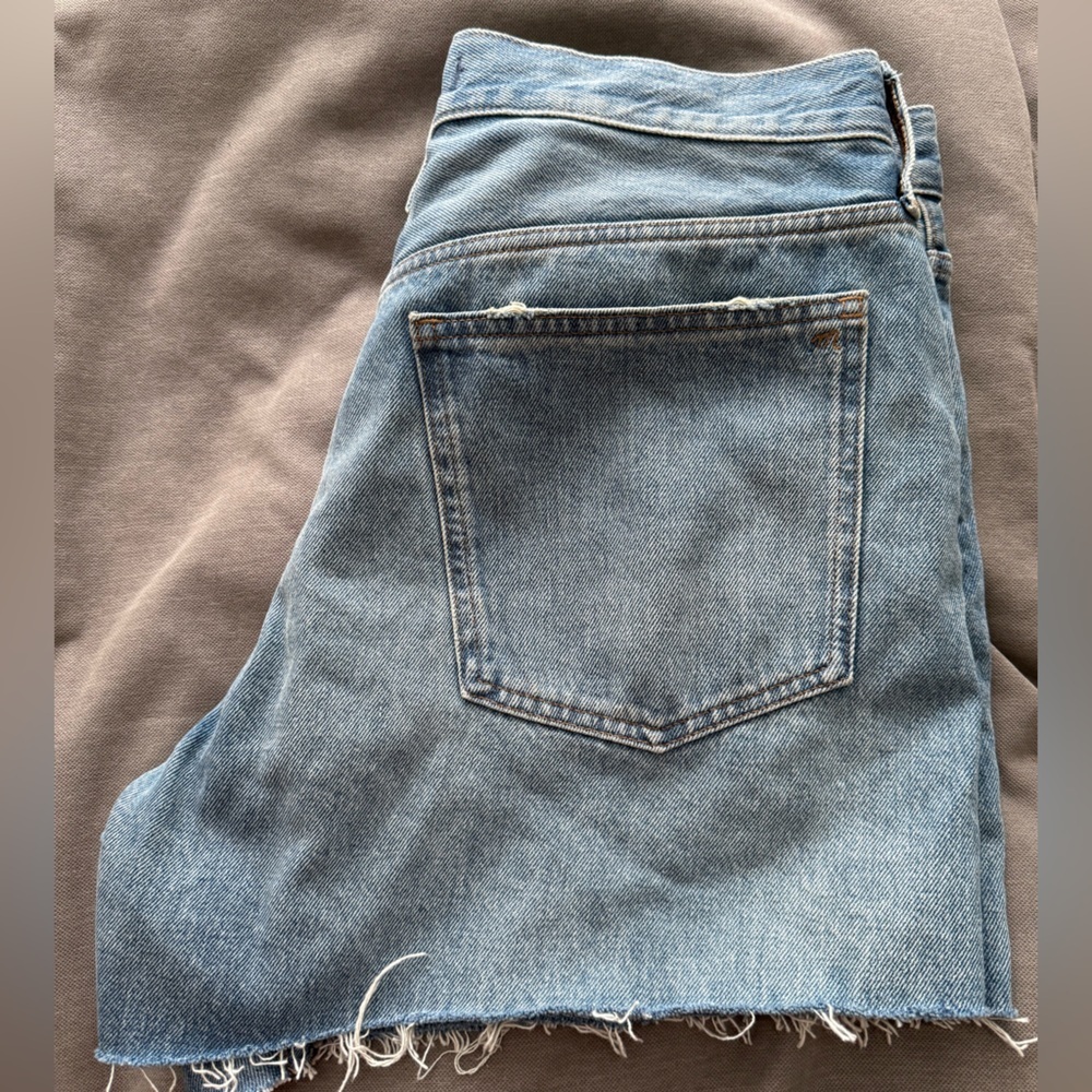 Madewell Blue Jean Shorts with Distressed Finish - Picture 4 of 9